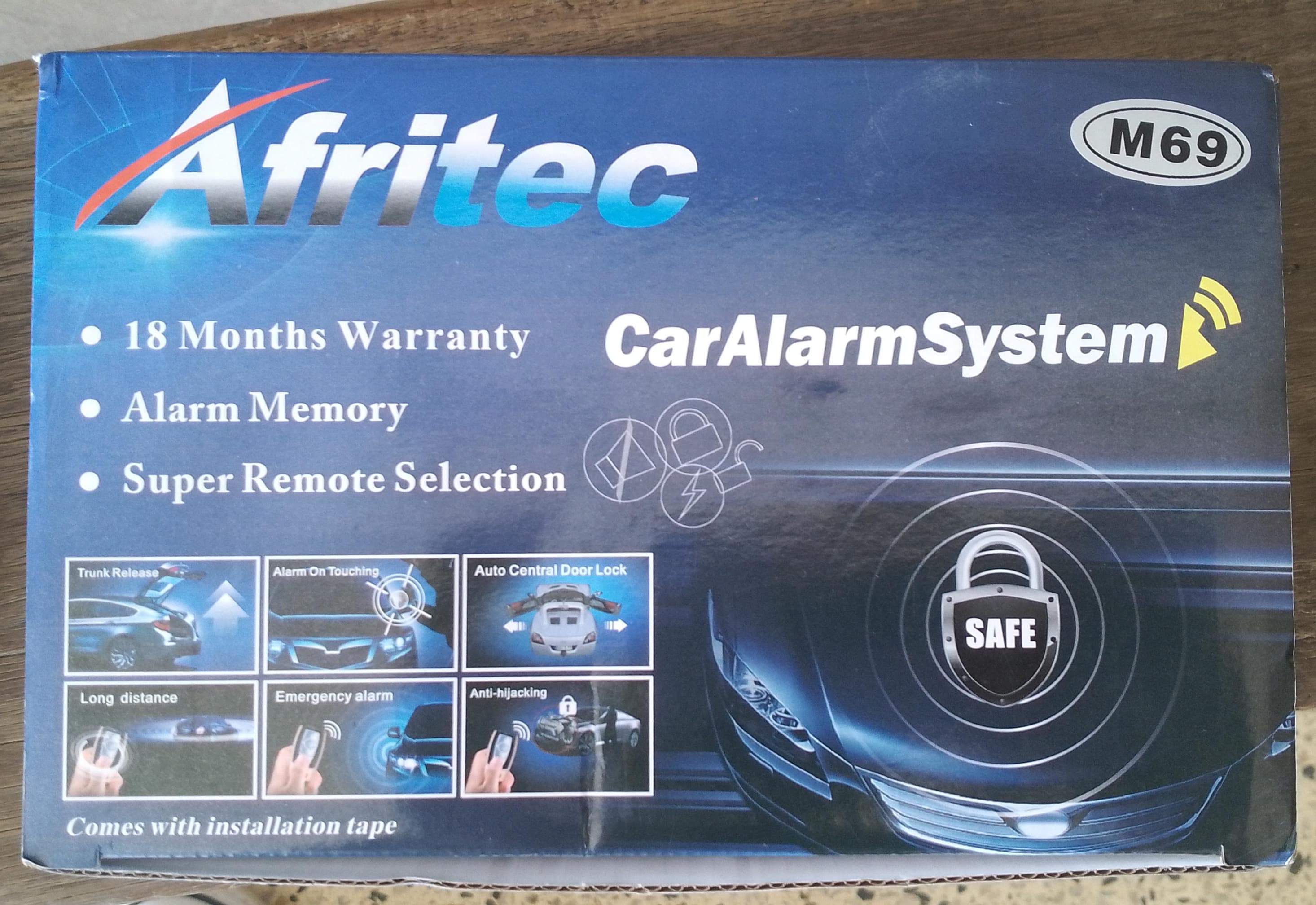 Afritec Car Alarm System- Ordinary 