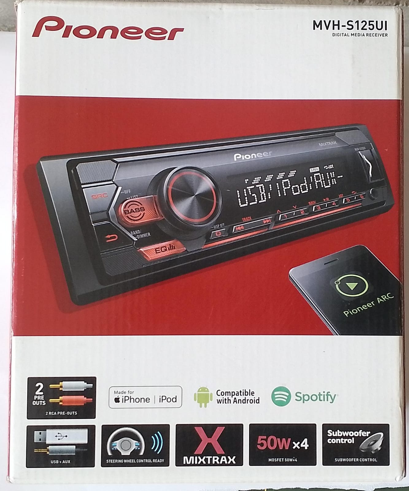 Pioneer single Din (MVH-S125UI) 